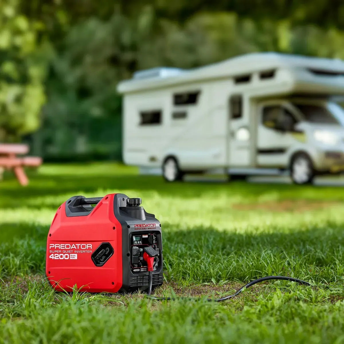 Predator 4200 Watt Dual-Fuel Super Quiet Inverter Generator With Co Secure Technology