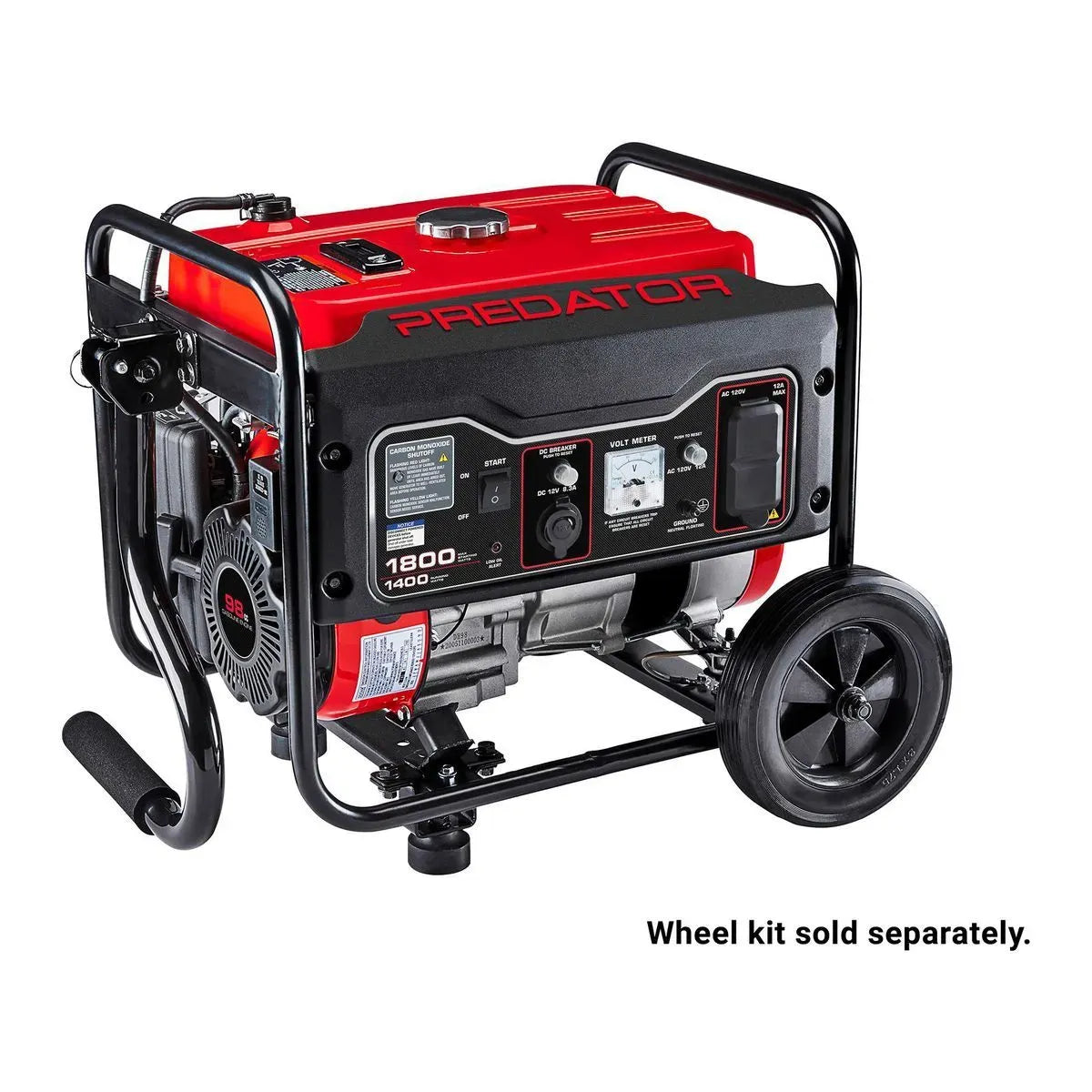 Predator 1800 Watt Gas-Powered Portable Generator With Co Secure Technology