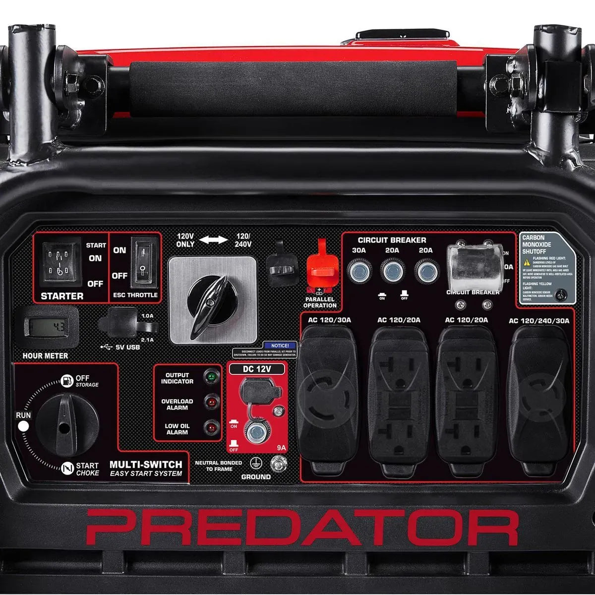 Predator 9500 Watt Super Quiet Inverter Generator With Co Secure Technology