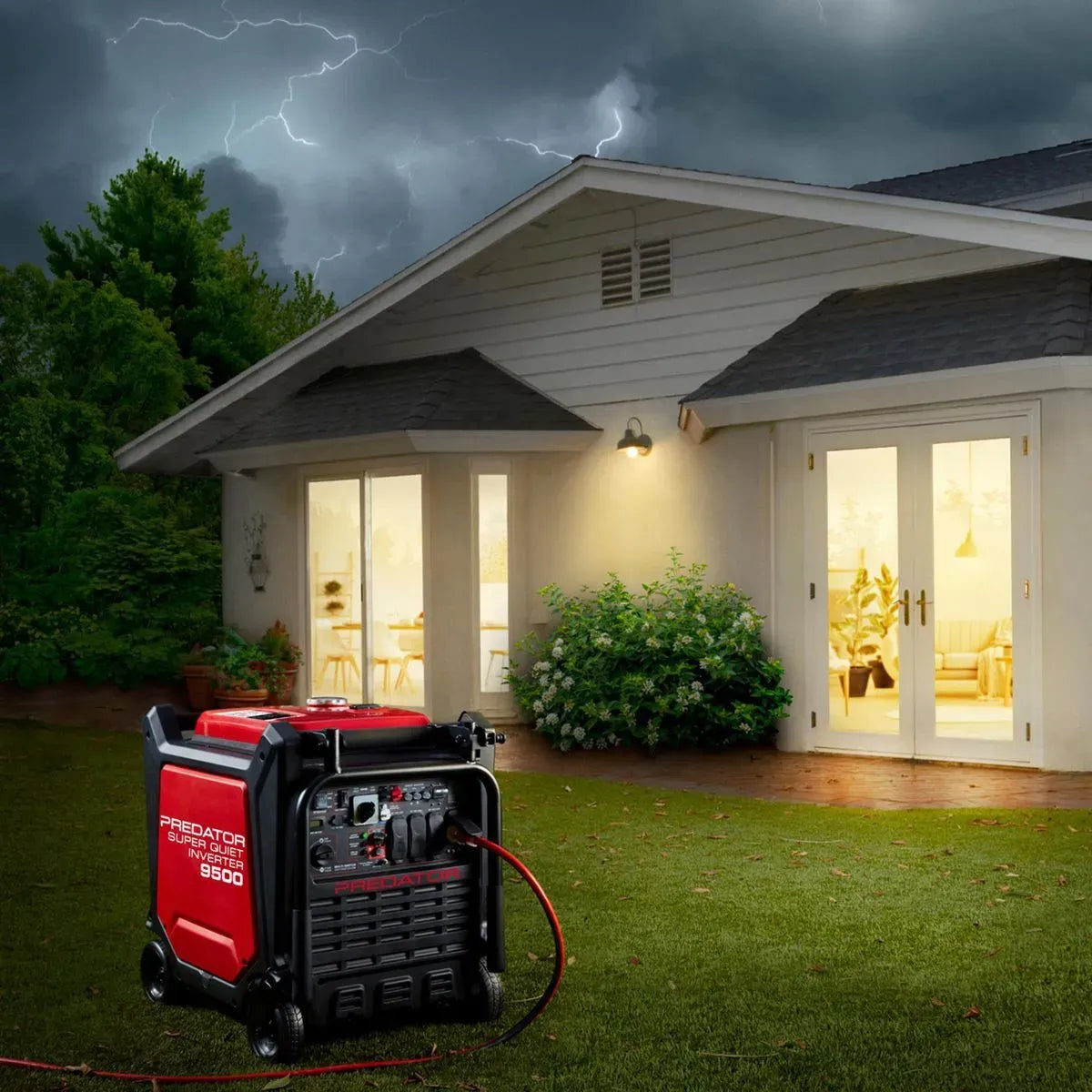 Predator 9500 Watt Super Quiet Inverter Generator With Co Secure Technology