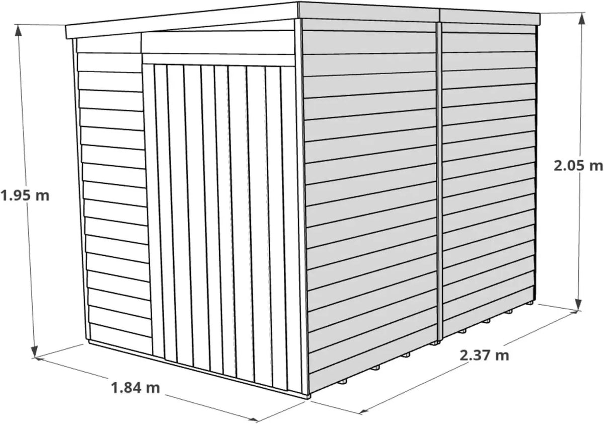 BillyOh Switch Tongue and Groove Pent Shed