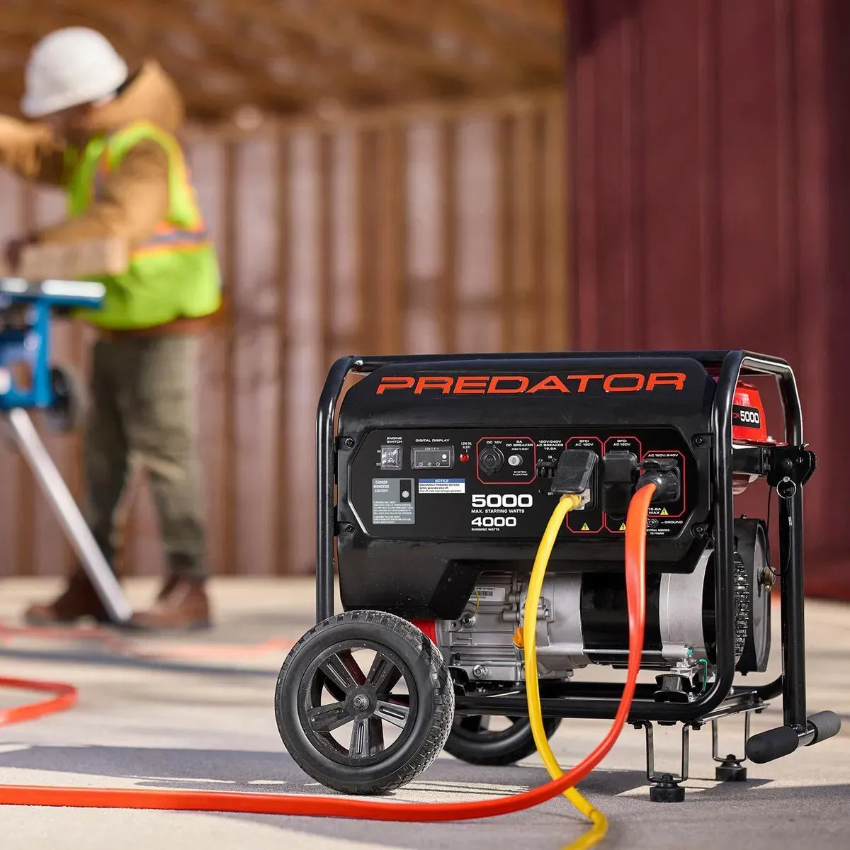 Predator 5000 Watt Gas-Powered Portable Generator With Co Secure Technology