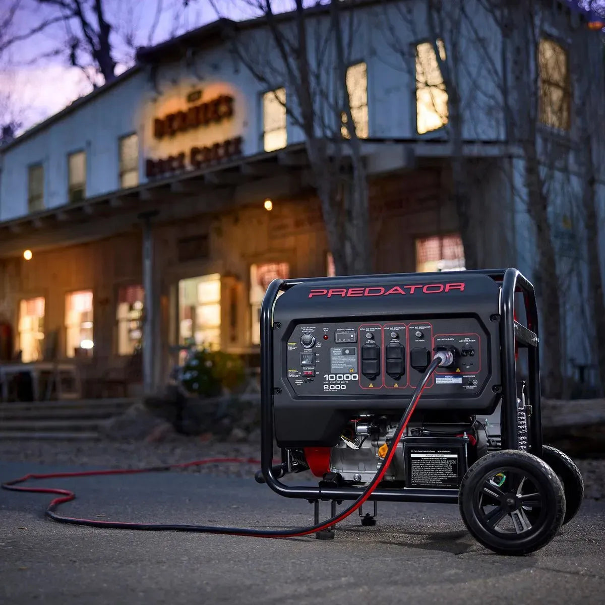 Predator 10,000 Watt Gas-Powered Portable Generator With Remote Start And Co Secure Technology