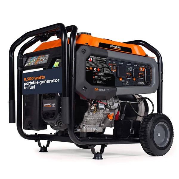 Generac GP9500E Tri Fuel Portable Generator 8063