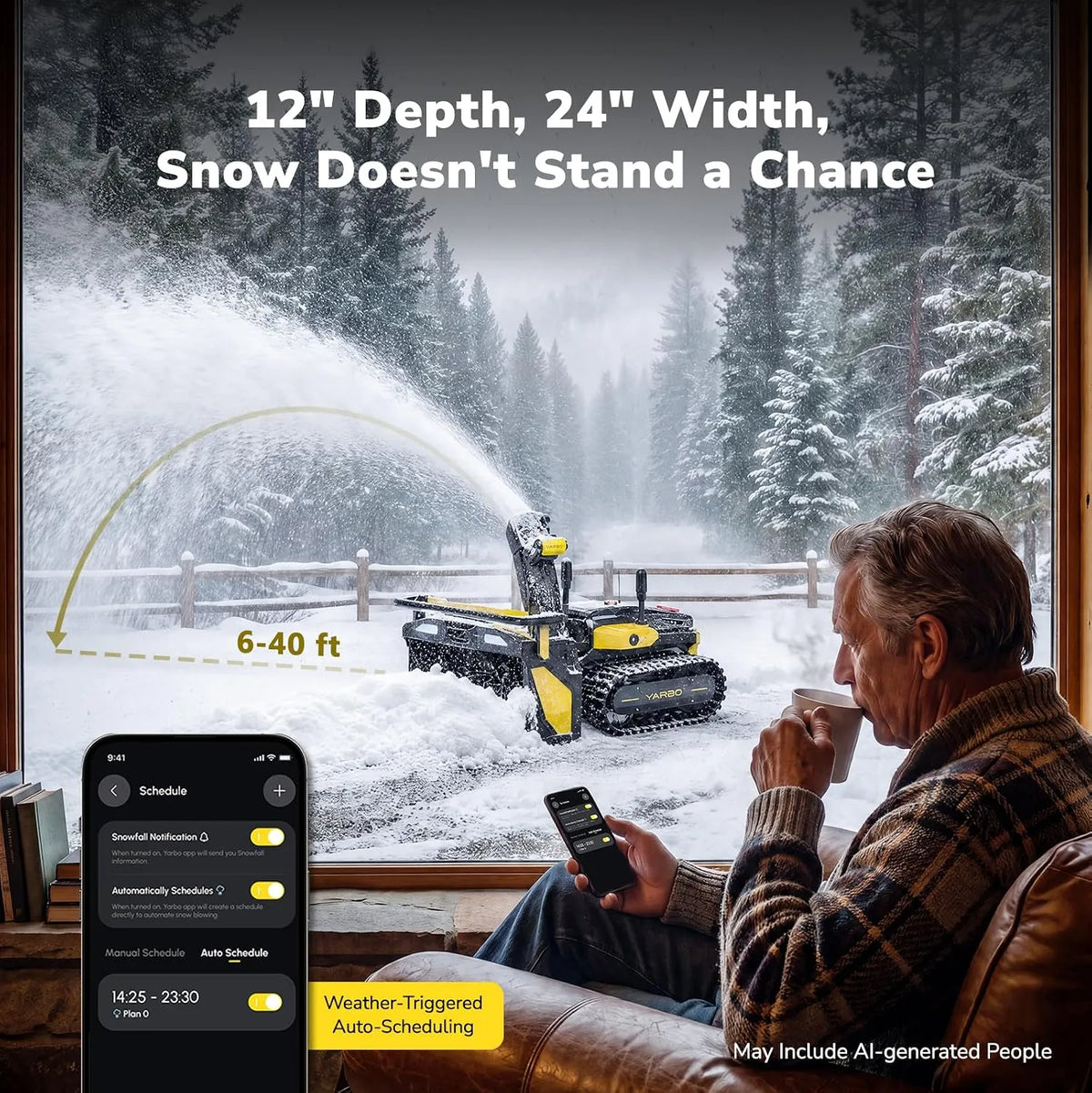 Yarbo Lawn Mower Pro + Snow Blower + Blower 3 in 1