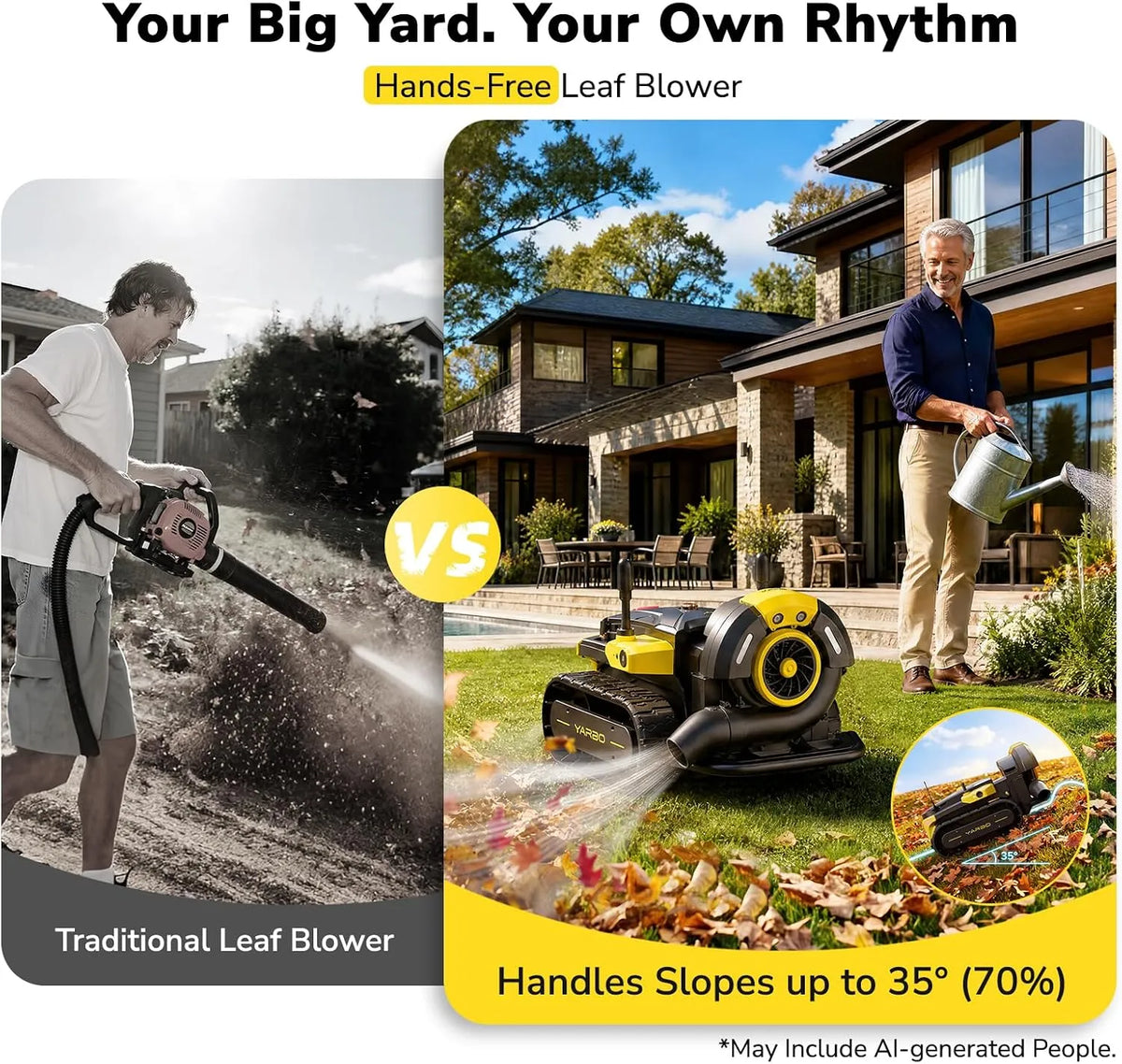 Yarbo Lawn Mower Pro + Snow Blower + Blower 3 in 1