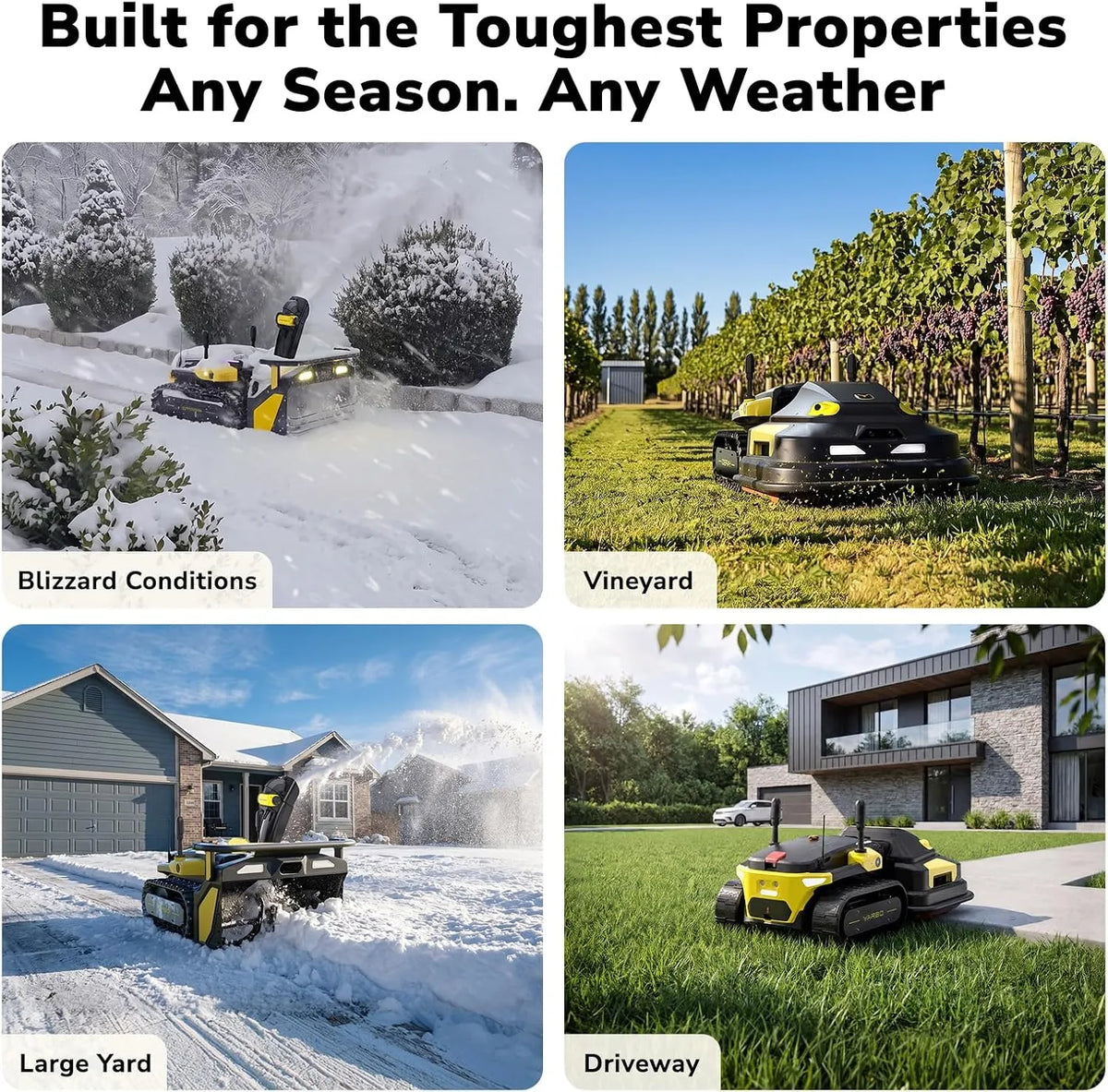 Yarbo Lawn Mower Pro + Snow Blower + Blower 3 in 1