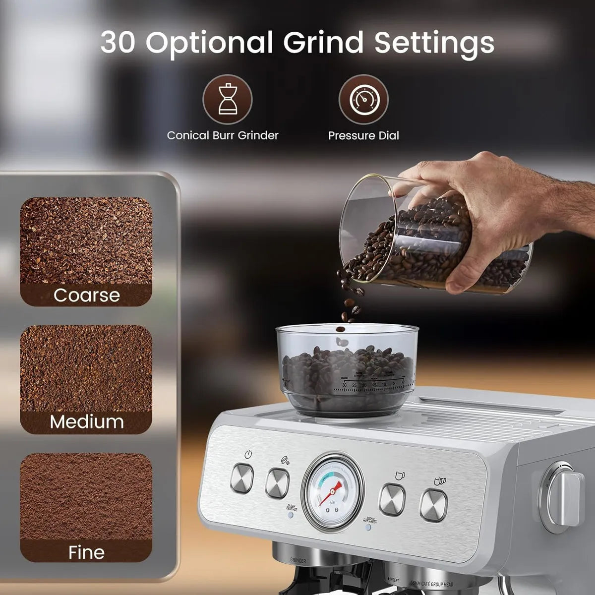 COWSAR Professional 20 Bar Espresso Machine