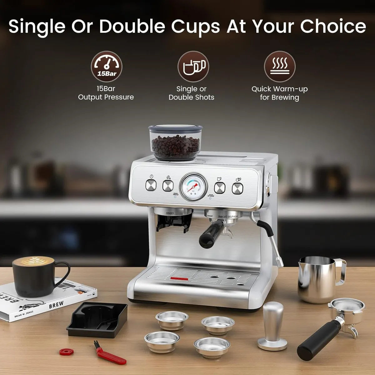 COWSAR Professional 20 Bar Espresso Machine