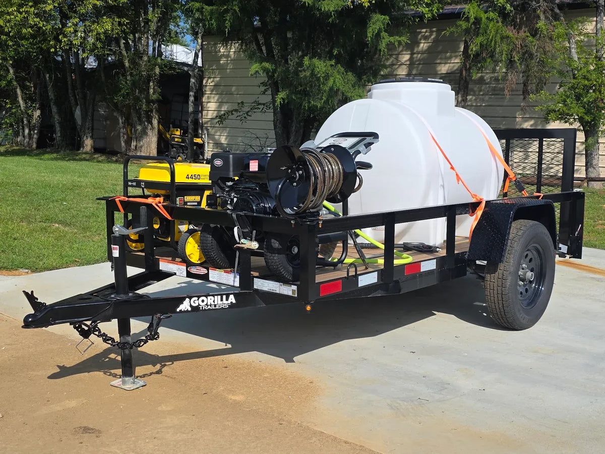Simpson Pressure Washer 4200 PSI 11.7hp Honda Utility Trailer Package Deal