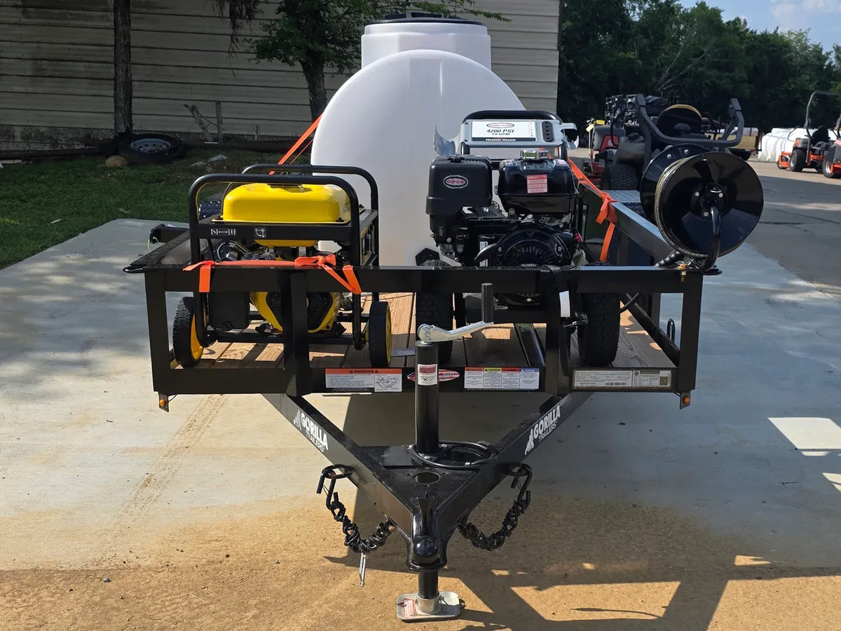 Simpson Pressure Washer 4200 PSI 11.7hp Honda Utility Trailer Package Deal