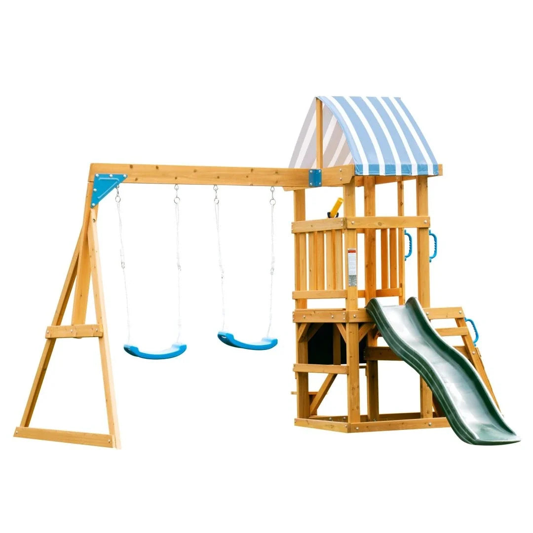 ROBUD Wooden Swing Sets for Backyard