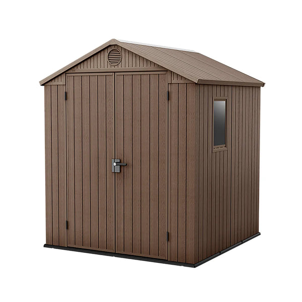 Keter Darwin 6 ft. W x 6 ft. D Apex Outdoor Garden Shed
