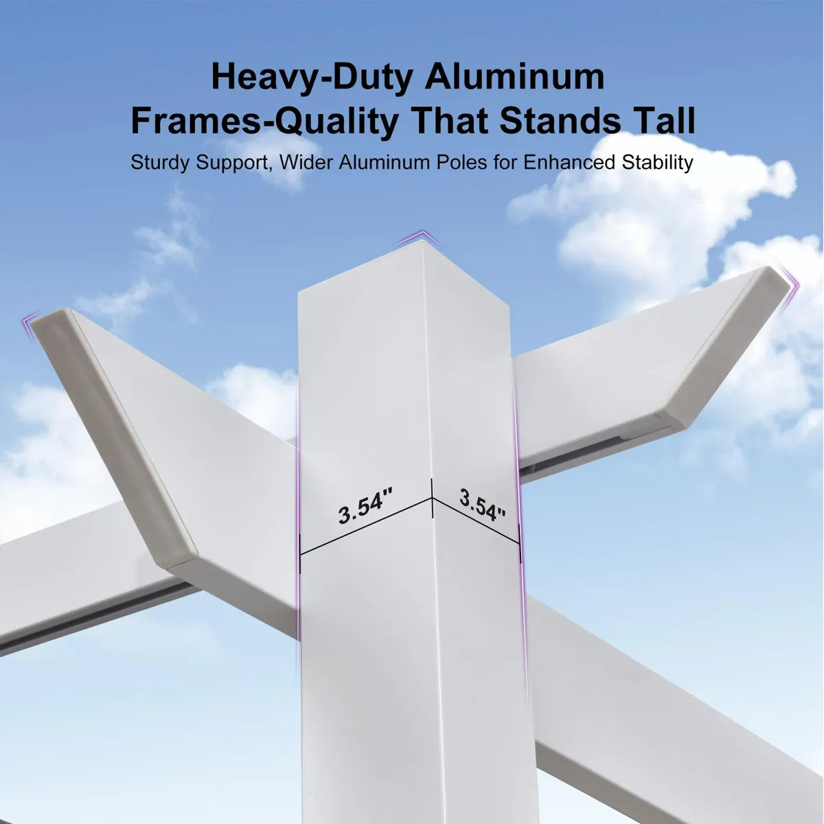 3m x 3m Aluminium Pergola