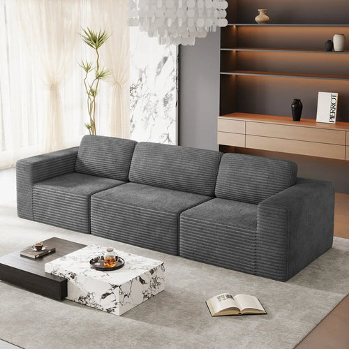 3 Seater Corduroy Sofa