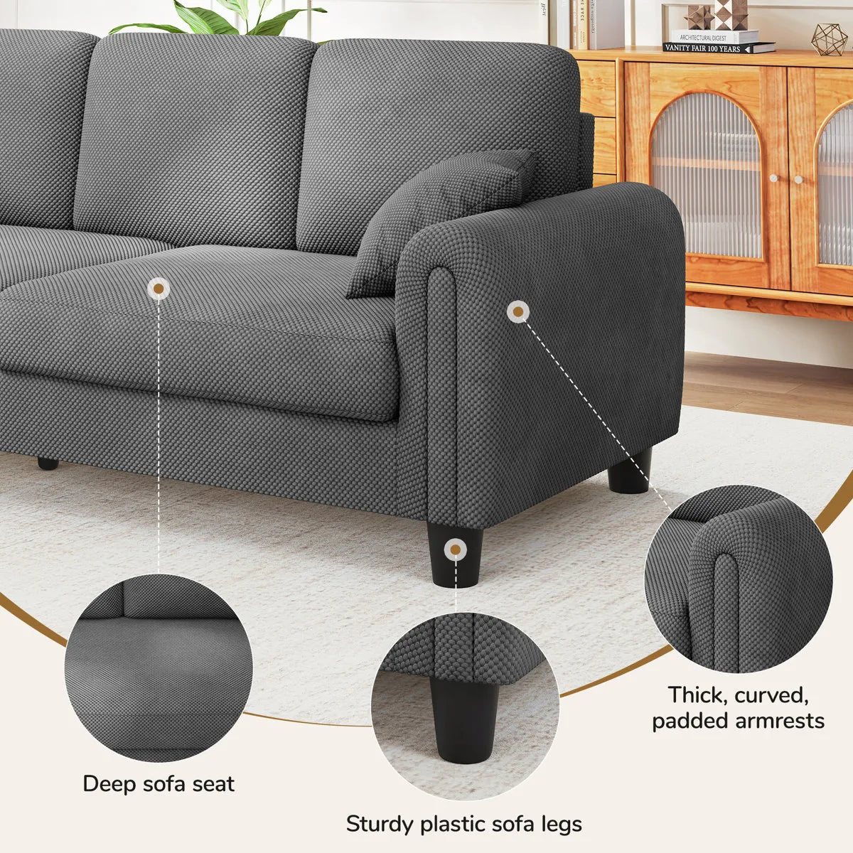 High Demand 3 Seater Luxury Sofa