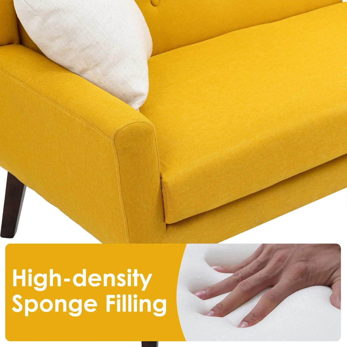 Jaqueze 159.9Cm Square Arms Sofa