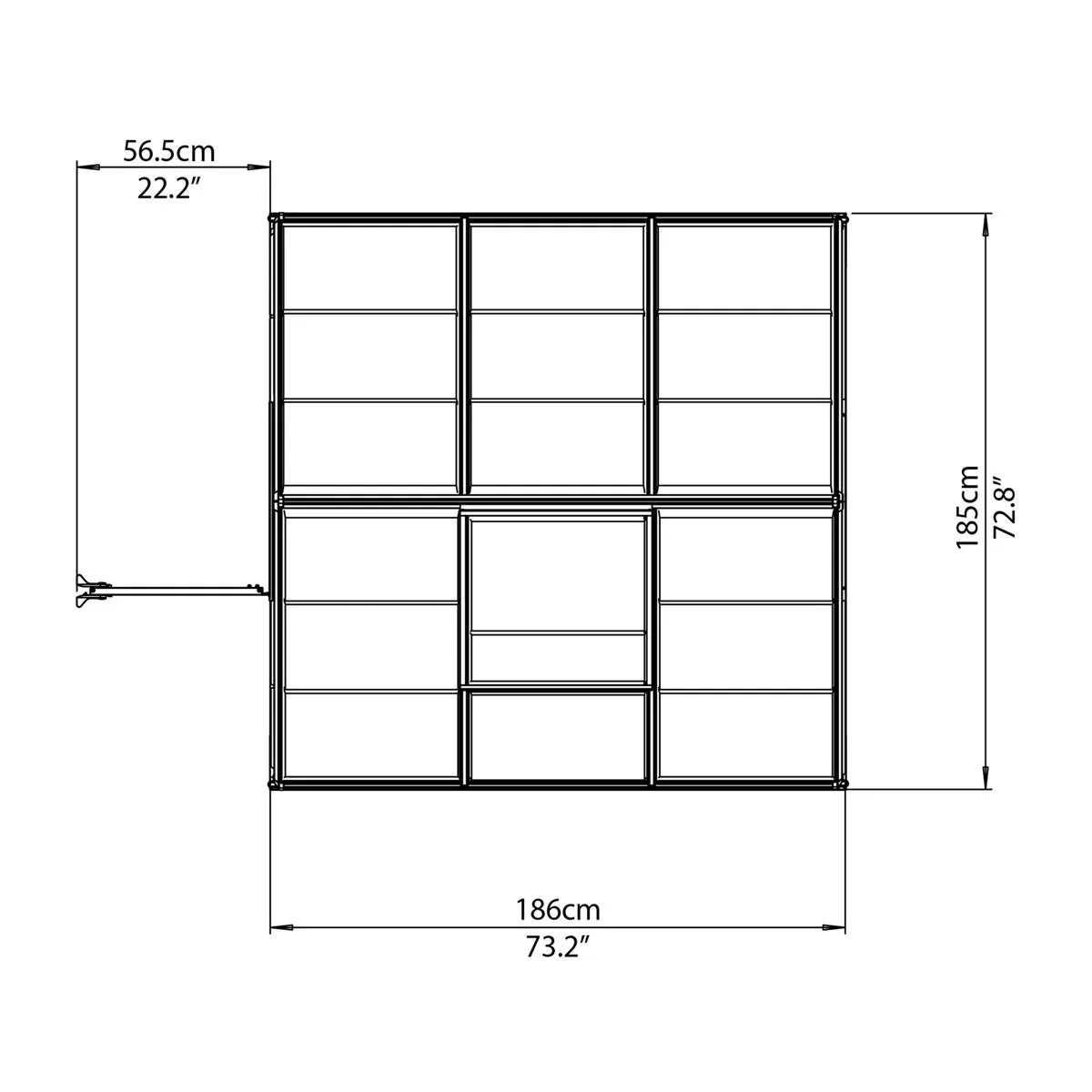 6 Ft W x 6 Ft D Greenhouse