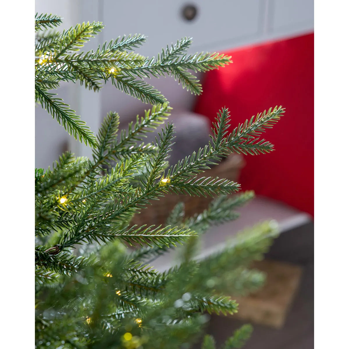 6.99′ H Lighted Artificial Fir Christmas Tree