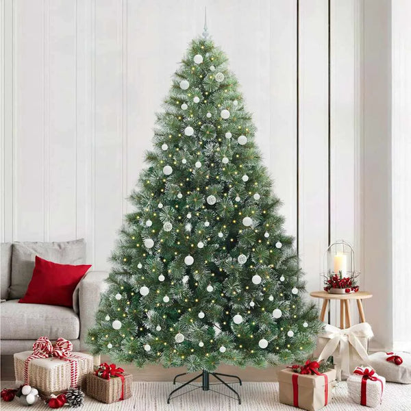 Artificial Christmas Tree with 300 LEDs Green PE, Size 7.87 ft