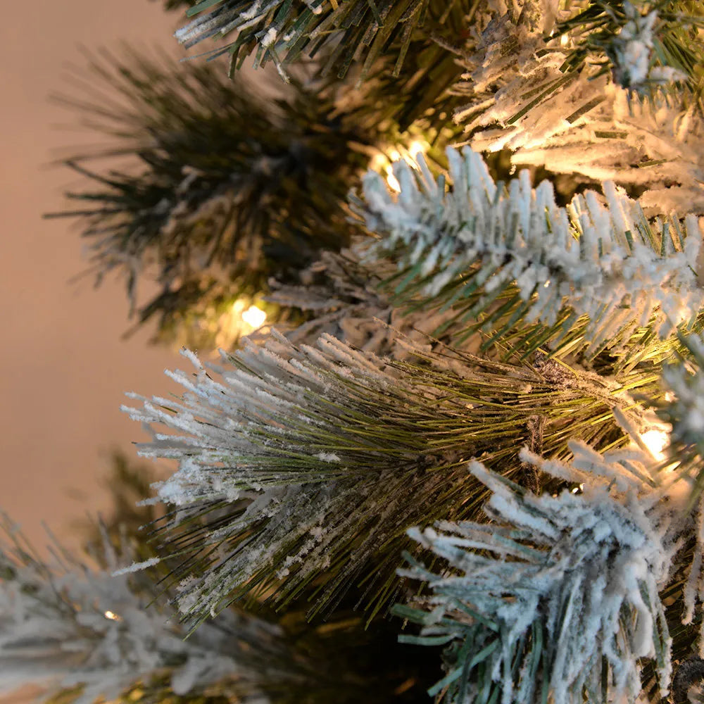 Lighted Artificial Spruce Christmas Tree