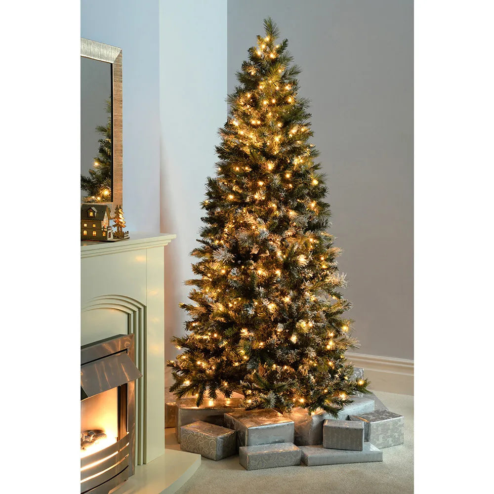 Lighted Artificial Spruce Christmas Tree