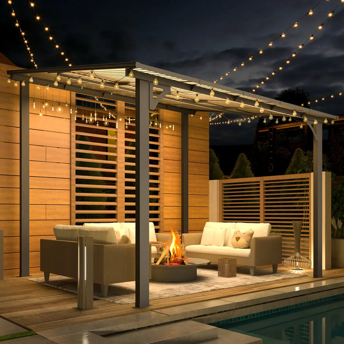 Mandalc Pergola with Canopy
