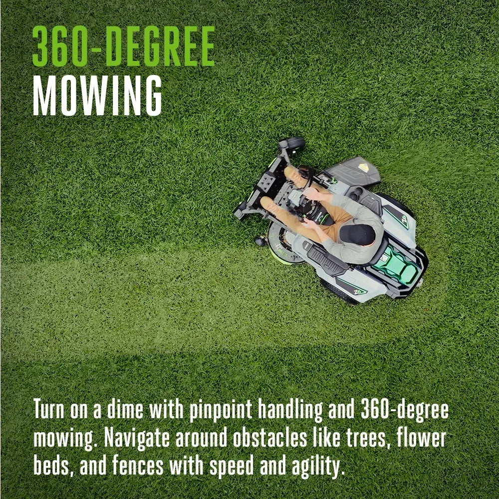 EGO POWER+ 42″ Z6 Zero Turn Riding Lawn Mower zt4215s