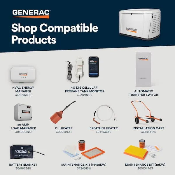 Generac 14kW Home Standby Generator 7258