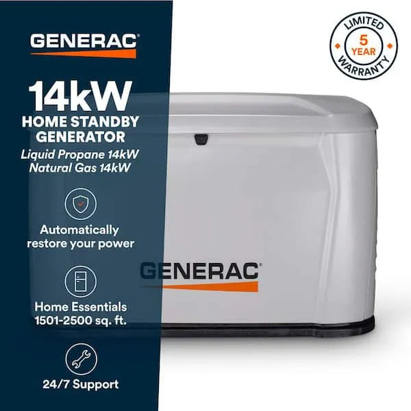 Generac 14kW Home Standby Generator 7258