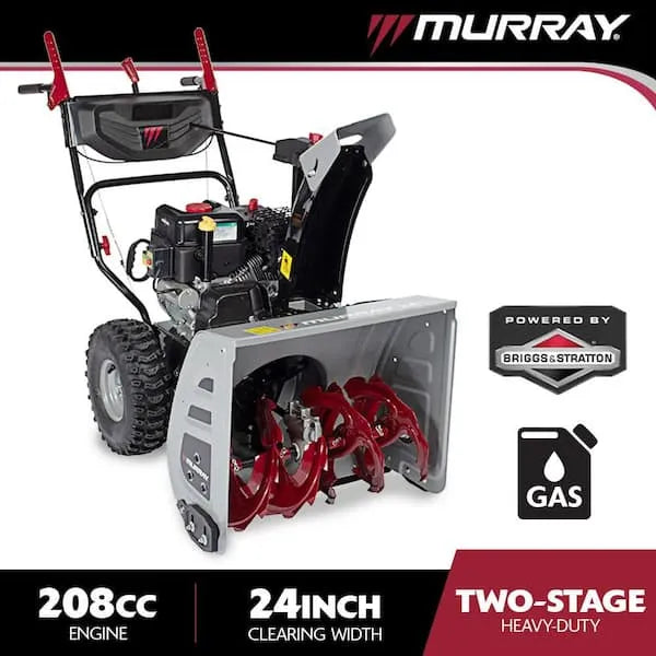 24 in. 208cc Self-Propelled 2-Stage Gas Snow Blower with Electric Start