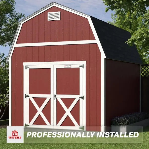 Tuff Shed Professionally Installed Tahoe Series Independence 10 ft. W x 12 ft. D Wood Storage Shed 7 ft. Sidewall