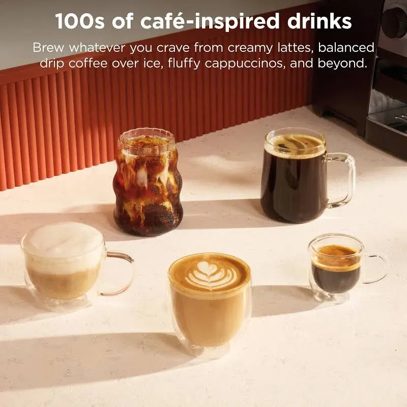 Ninja Luxe Caf Mini Espresso Machine & Drip Coffee Maker with Built-in Grinder