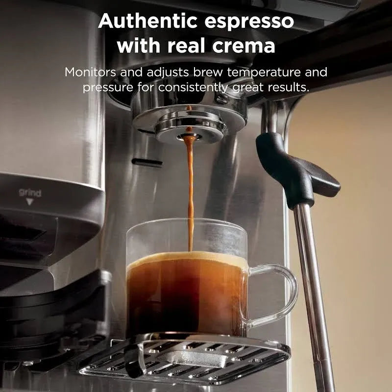 Ninja Luxe Caf Mini Espresso Machine & Drip Coffee Maker with Built-in Grinder