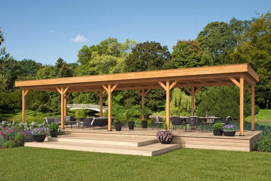 Phoebe Douglas Gazebo 13 x 4.3m Large Garden Gazebo