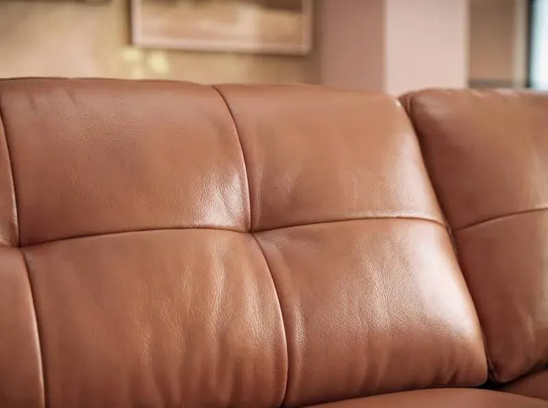 Sofology Orange Seater Sofa in Relaxed Chenille Burnt Sienna