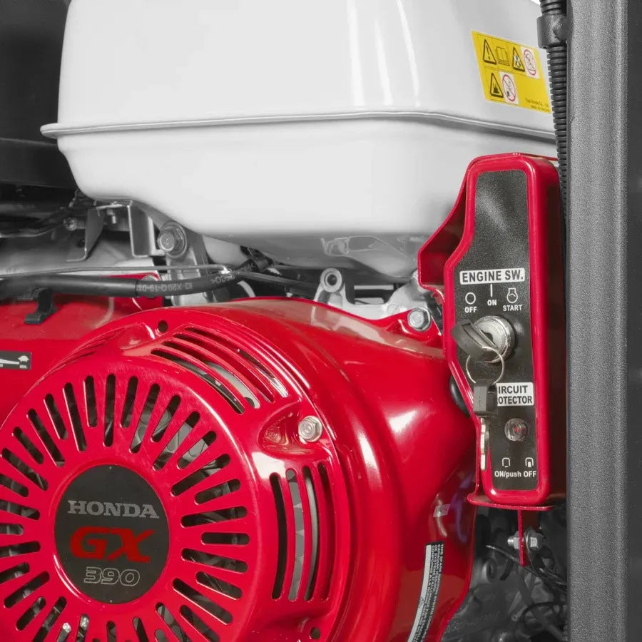 4000 PSI 4 GPM HONDA E-Start Engine Hot Water Pressure Washer Skid Mounted with 245 Gal Tank, HPW40HBT