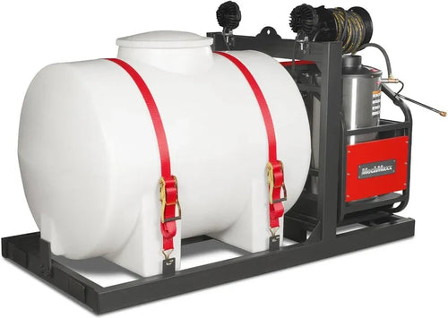 4000 PSI 4 GPM HONDA E-Start Engine Hot Water Pressure Washer Skid Mounted with 245 Gal Tank, HPW40HBT