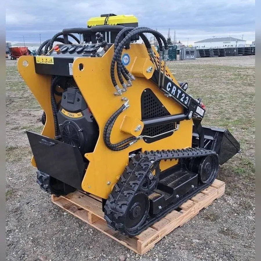 Skid steer machine full size, Mini excavator Gas Powered Crawler Stand