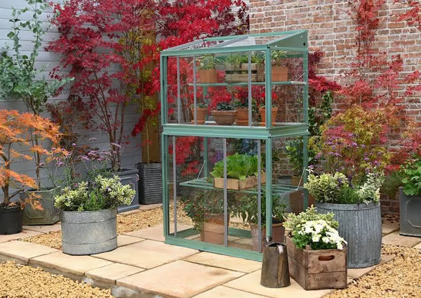 City Max Growhouse (Colour Coating: Frame & Shelves Cotswold Green)