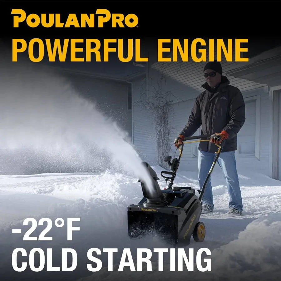 Poulan Pro Single Stage Gas Snow Blower 18 inch with Electric Start