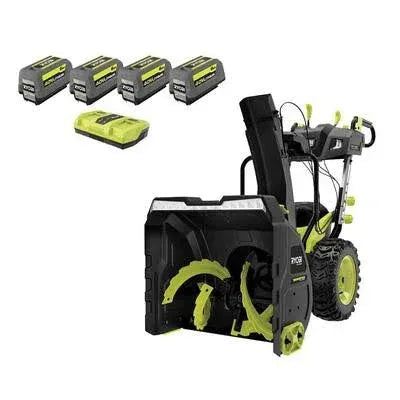 40V HP Brushless Whisper Series 24″ 2-Stage Cordless Electric Self-Propelled Snow Blower