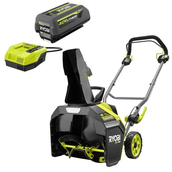 40V HP Brushless 18″ Single-Stage Auger-Propelled Snow Blower Kit