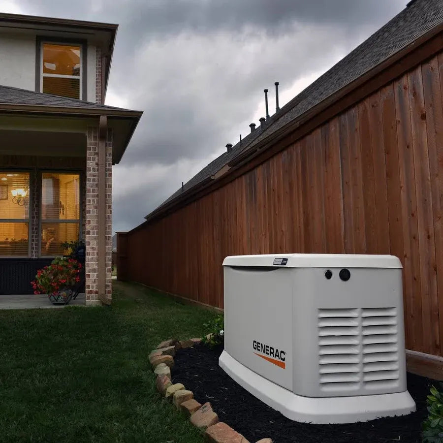 Safford Equipment Generac Guardian 24KW Home Standby Generator W/ Wi-Fi & 200ASE Transfer Switch & Gen Pad