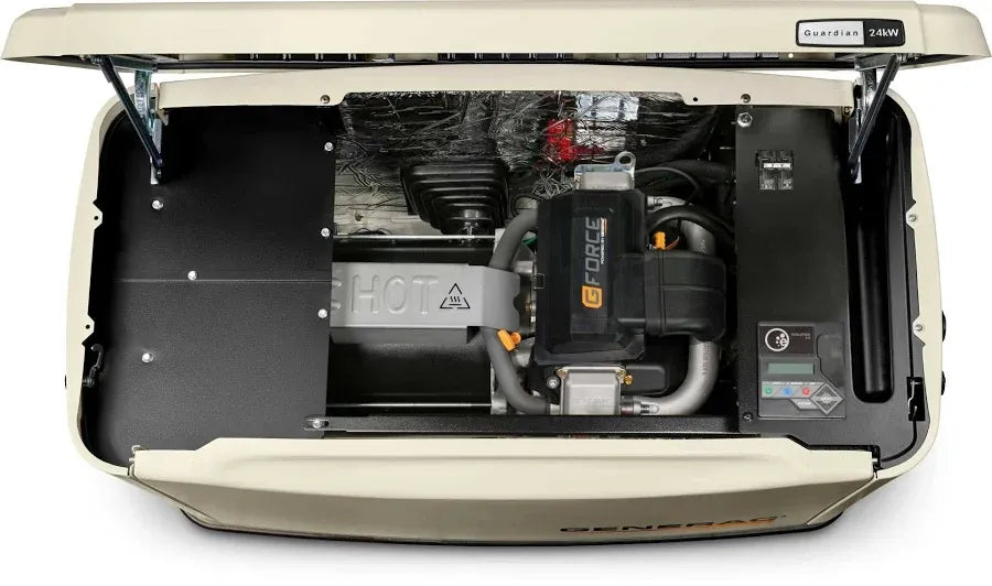Safford Equipment Generac Guardian 24KW Home Standby Generator W/ Wi-Fi & 200ASE Transfer Switch & Gen Pad