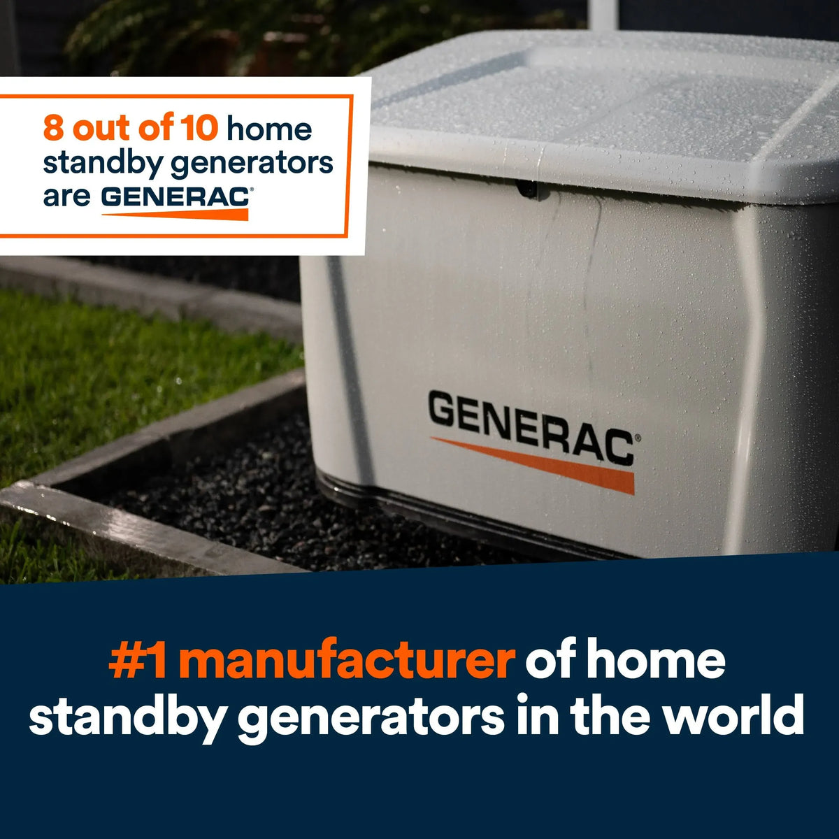 Generac 10kW Air Cooled Home Standby Generator 7257